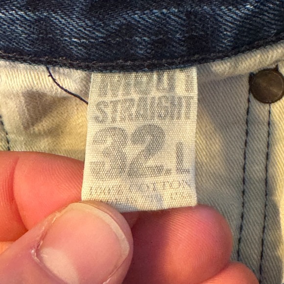 SIMON MILLER Mens Dark Wash Straight Leg Denim‎ Jeans Size 32L Made in USA - Picture 9 of 11